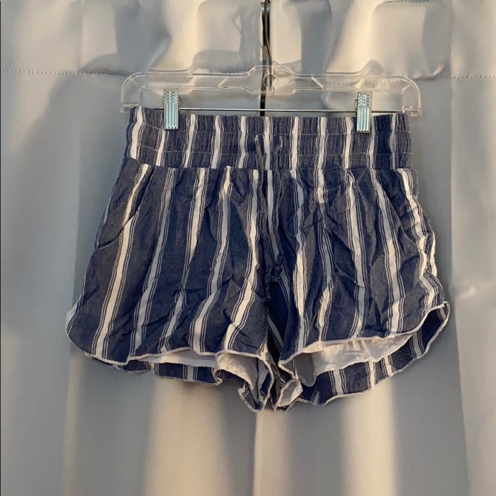 Hollister striped flowy shorts